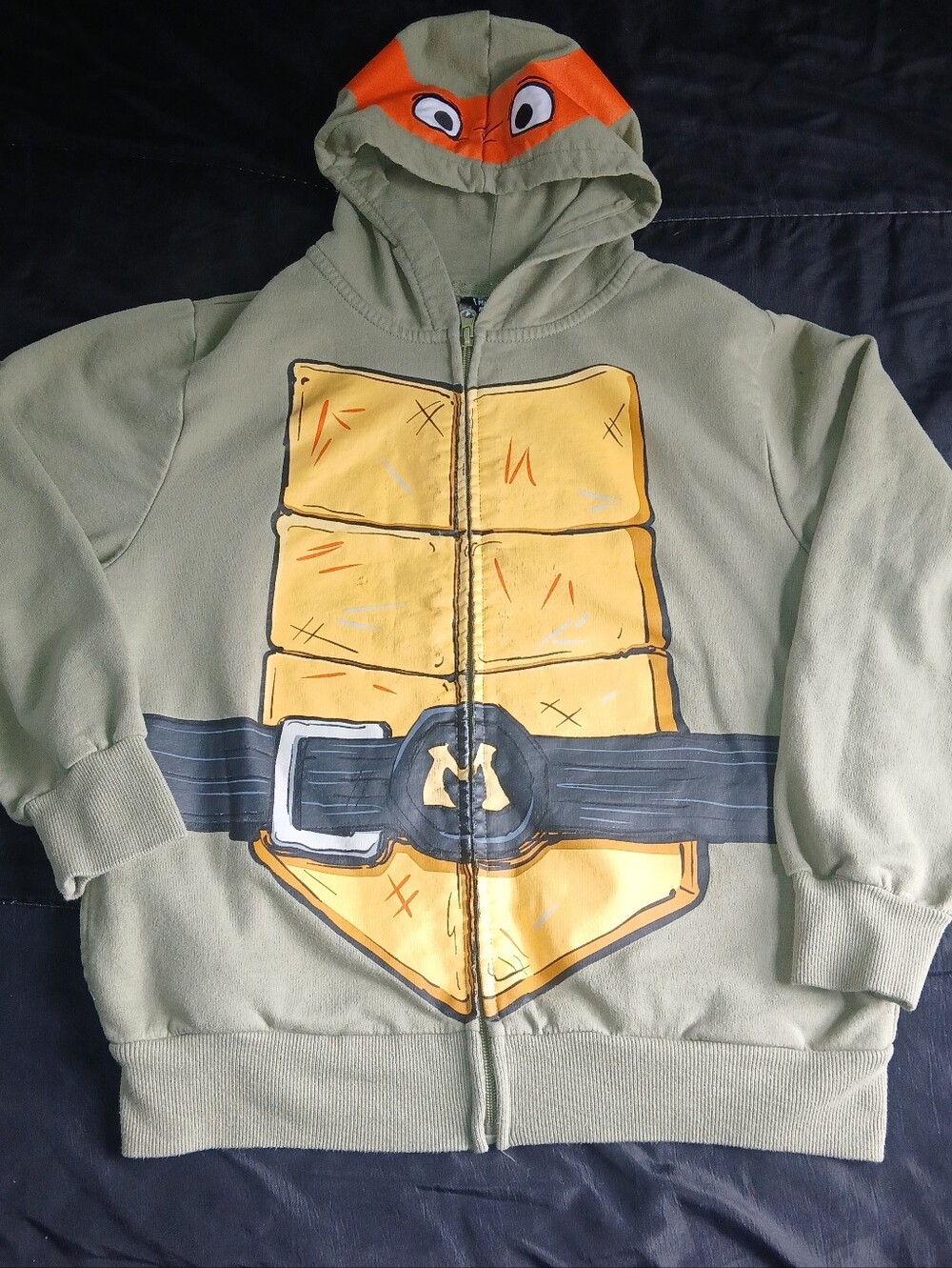 Teenage Mutant Ninja Turtles Mickey zip up hoodie with orange mask